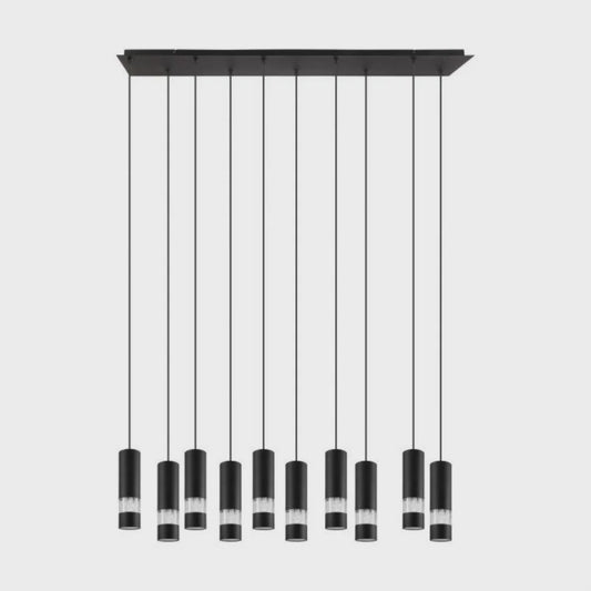 Bernabeta 10 LED Pendant Black Steel - 205309 - ARCK Electrical Wholesale Supplies