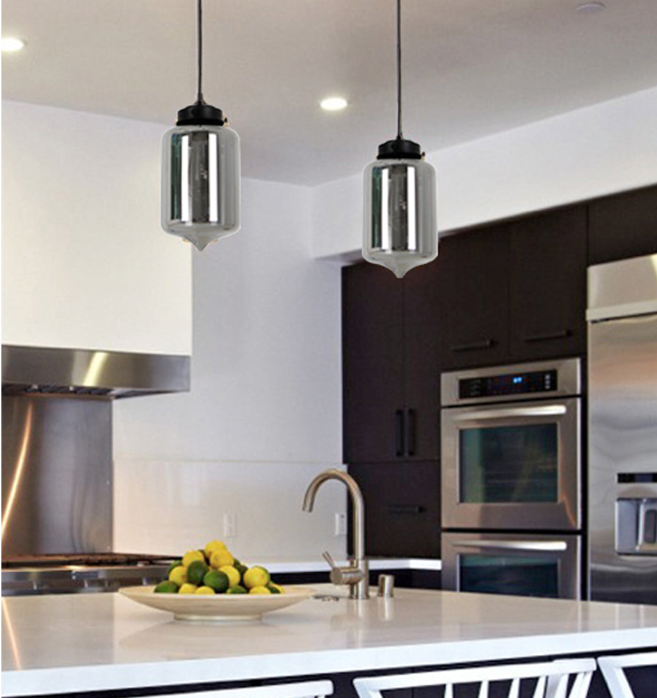 Modern Retro Tipped Glass Pend - MASON5