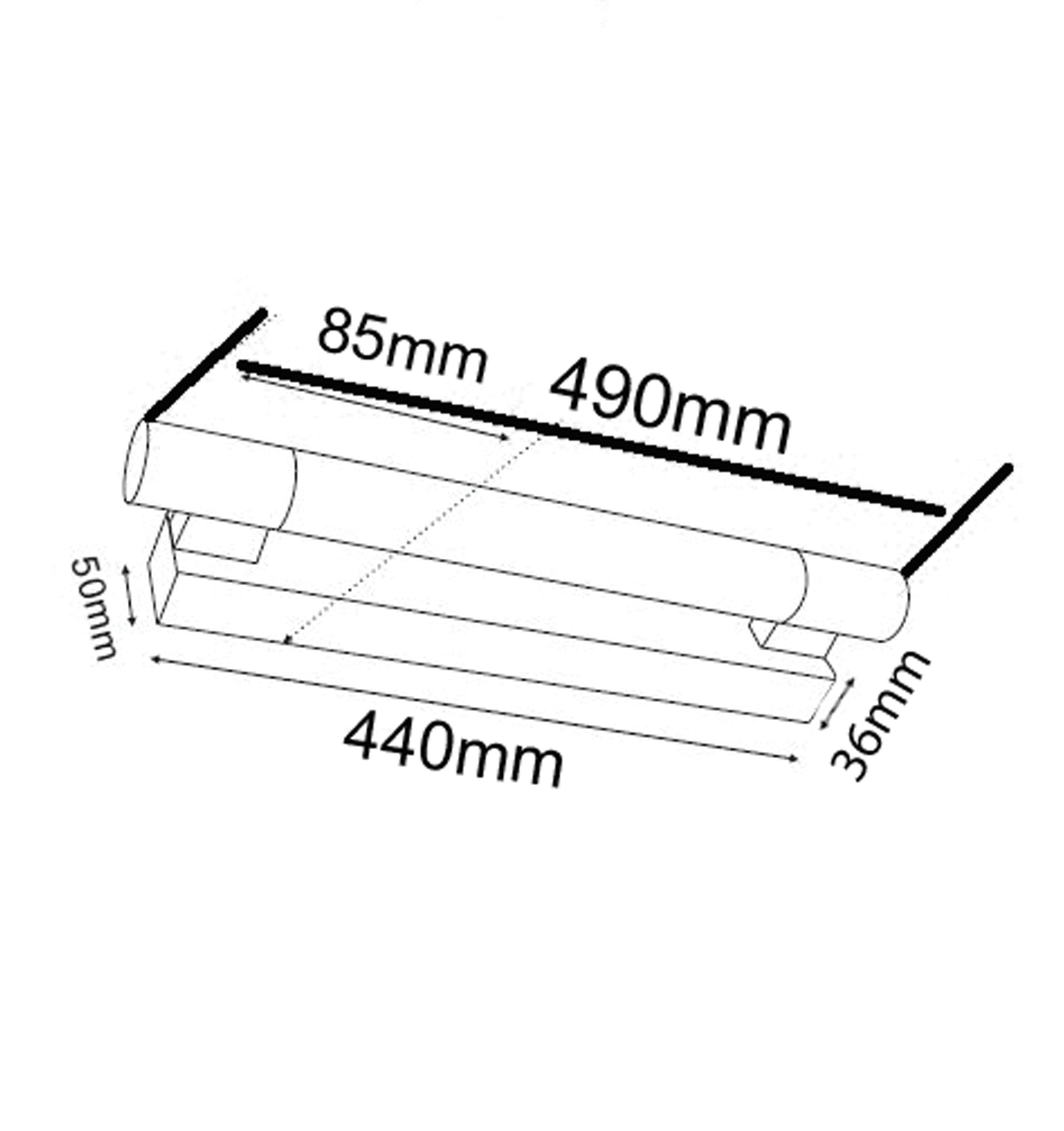 WALL Int S/M CYLINDER Chrome - VANITY-1