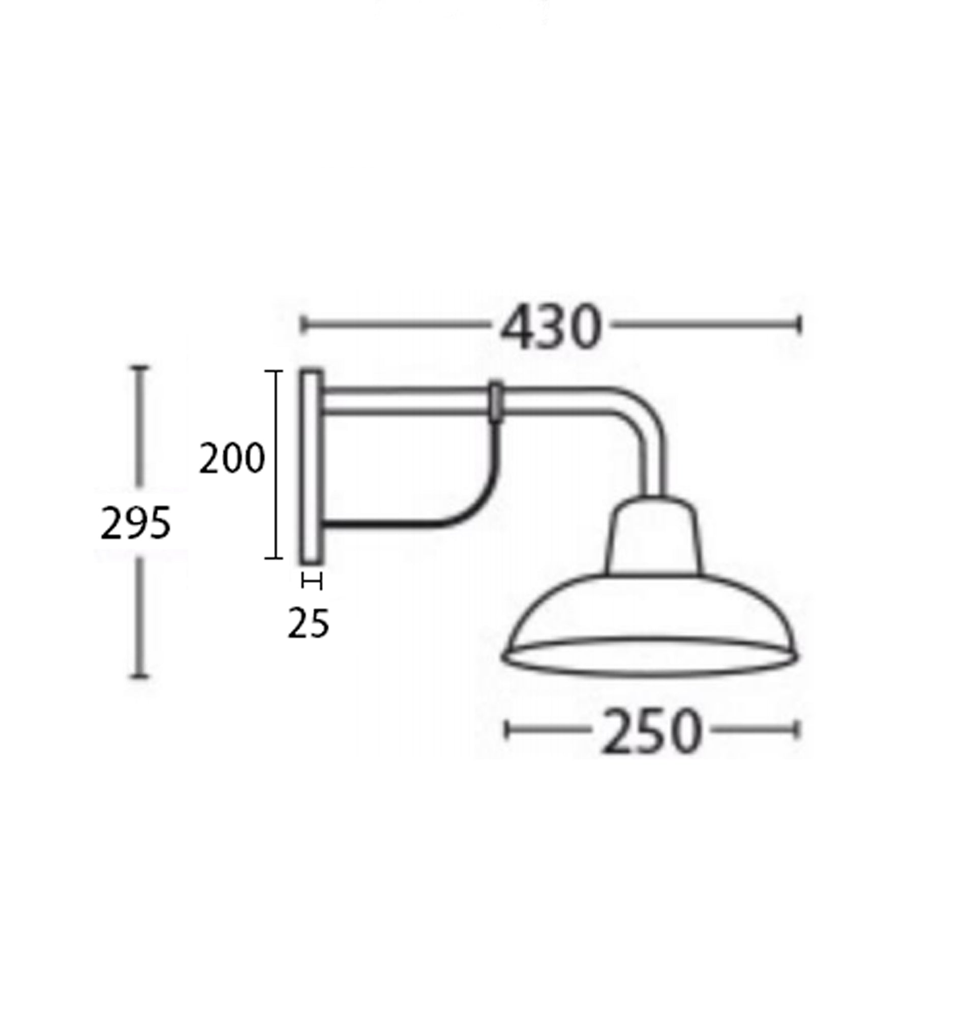 WALL Int S/M ES DOME Aged Cop IP23 (Brass bracket & base & neck) - DEKSEL02