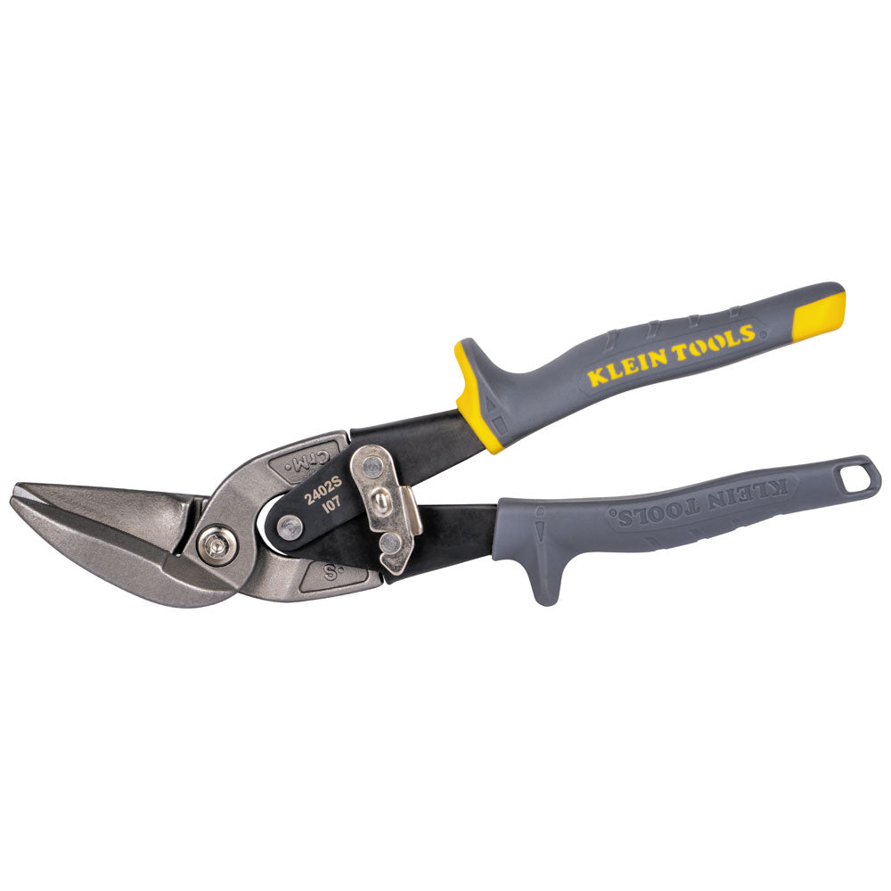 Klein Tools Offset Straight-Cutting Aviation Snips- A-2402S