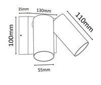 3A LIGHTING LED DOUBLE SPOTLIGHT W/SEN - 253-BK