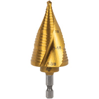 Vaco Step Drill Bit 7/8 to 1-3/8