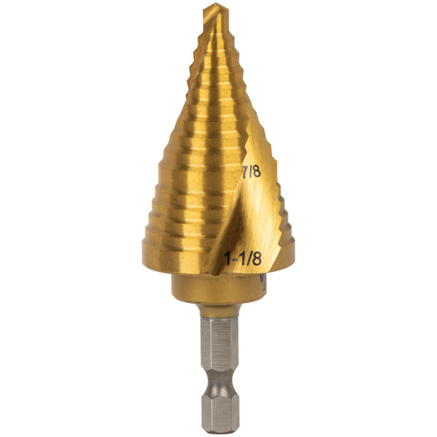 Vaco Step Drill Bit 7/8 to 1-1/8