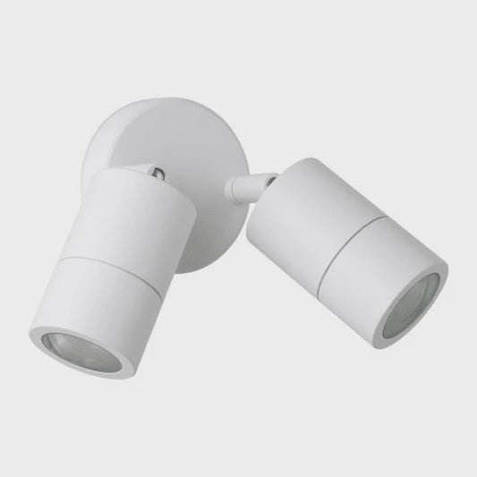 Fremantle 2 Light Adjustable Outdoor Wall Light White - 206151 - ARCK Electrical Wholesale Supplies
