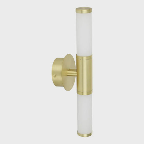 Palmera 1 9W LED Up/Down Wall Light Matt Brass / Warm White - 205024 - ARCK Electrical Wholesale Supplies