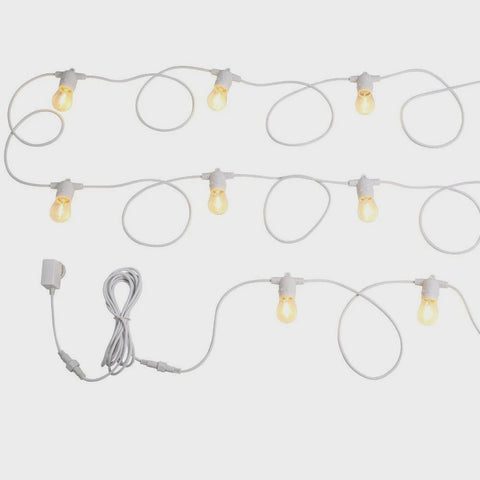 Festoon Solar 10 Lights 12V L13000mm White Plastic 2700K - 205894N - ARCK Electrical Wholesale Supplies