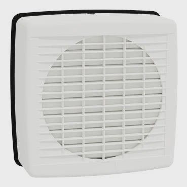 Clipsal 200mm AIRFLOW Square Exhaust Fan - Auto Louvre- 7106AN