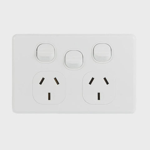 NLS Double Power Point 10 AMP With Extra Switch- 30502NLS