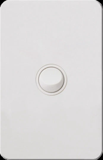 Hager 16 Amp 1 Gang SILHOUETTE - WBSSV1-MW - ARCK Electrical Wholesale Supplies