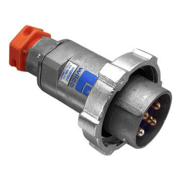 Clipsal WilcoROWCO Metal Clad Round 5 Pin 63A Straight Plug - WMP563 - ARCK Electrical Wholesale Supplies