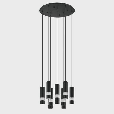 Bernabeta 10 LED Light Pendant 10x5W 4000K Black Steel - 205311 - ARCK Electrical Wholesale Supplies
