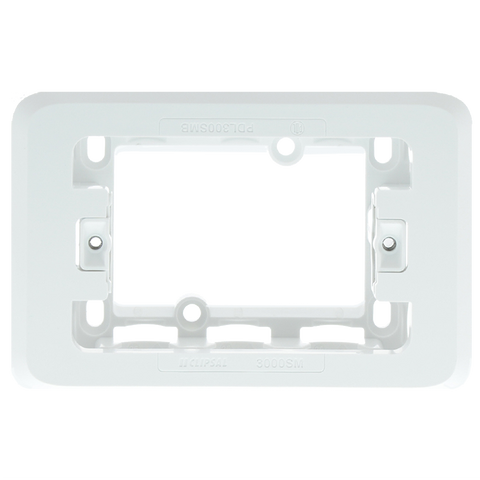 Clipsal Iconic Shallow Mounting Block 32mm Depth Vivid White - 3000SM-VW - ARCK Electrical Wholesale Supplies
