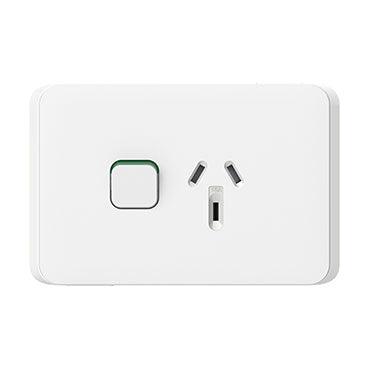 Clipsal Iconic Single Powerpoint 10A - 3015-VW