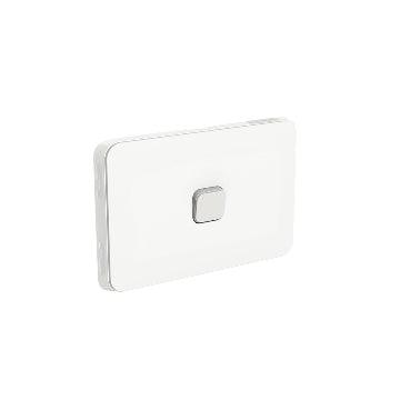 Clipsal Iconic 1 Gang Horizontal Switch 10A White - 3041HA-VW