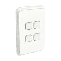Clipsal Iconic 4 Gang Switch IP44 Vivid White - 3044V44-VW