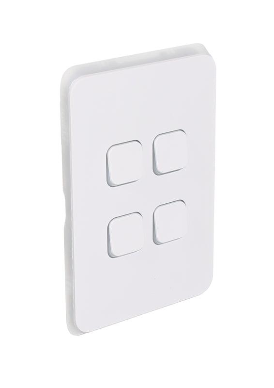 Clipsal Iconic 4 Gang Switch - 3044VA-VW