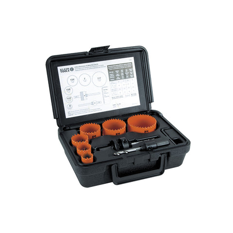 Klein Tools A-31902KITM Hole Saw Kit Small Electricians 8Pc - ARCK Electrical Wholesale Supplies
