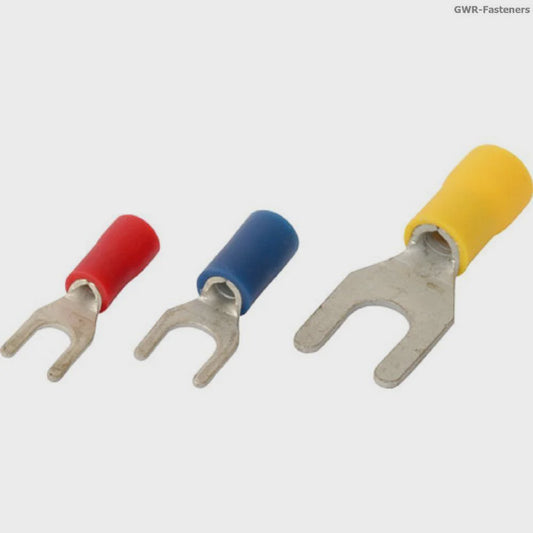 Fork terminal 3.7mm, yellow - ALCFY3.7/50 - ARCK Electrical Wholesale Supplies