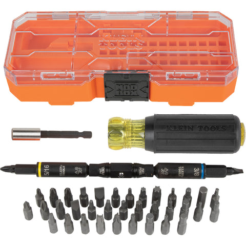 Klein Tools KNECT™ Impact-Rated Multi-Bit Screwdriver/Nut Driver Set,- A-32501HD