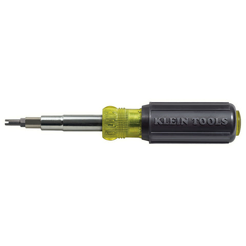 Klein Tools Multi-Bit Screwdriver/Nut Driver, 11-in-1, Ph, Sl, Sq, Schrader- A-32527