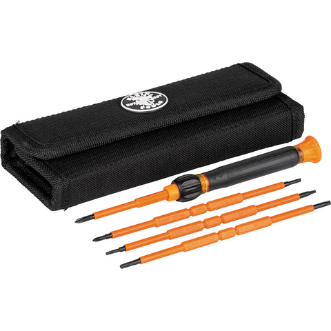 Klein Tools 8-in-1 Insulated Precision Screwdriver Set with Case- A-32584INSR