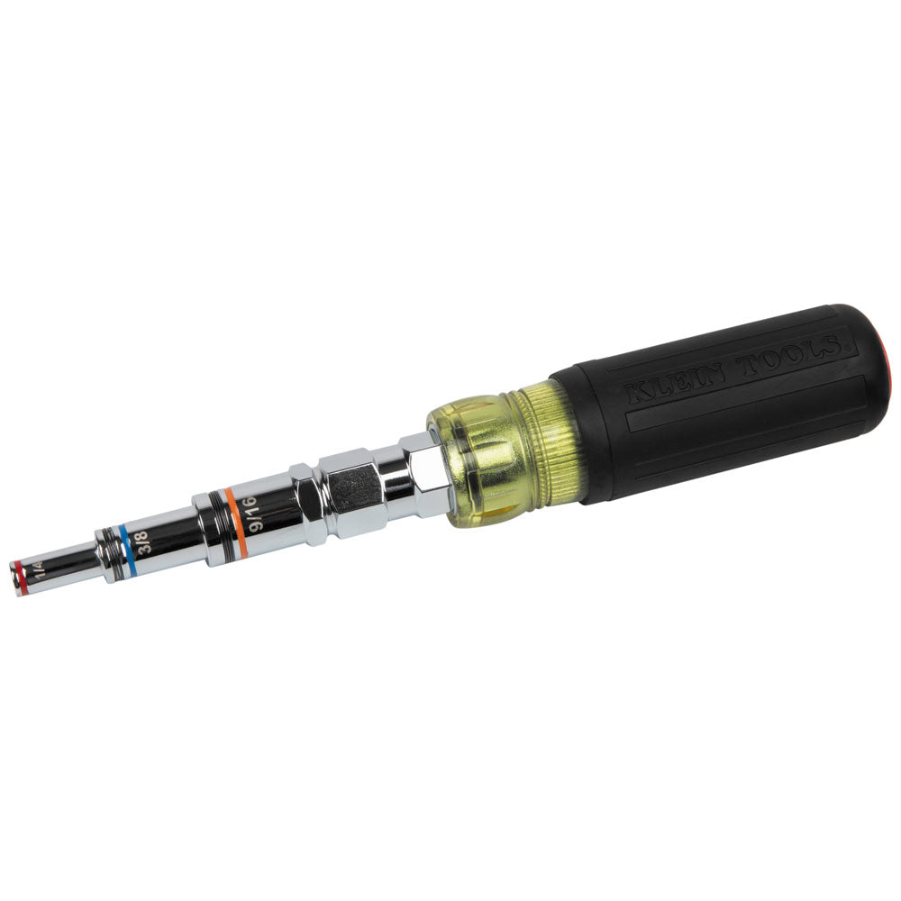 Klein Tools 9-in-1 Pass Through SAE Multi-Nut Driver, Magnetic- A-32809MAG