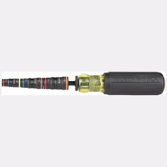 Klein Tools 7-in-1 Impact Rated Flip Socket Set with Handle- A-32910