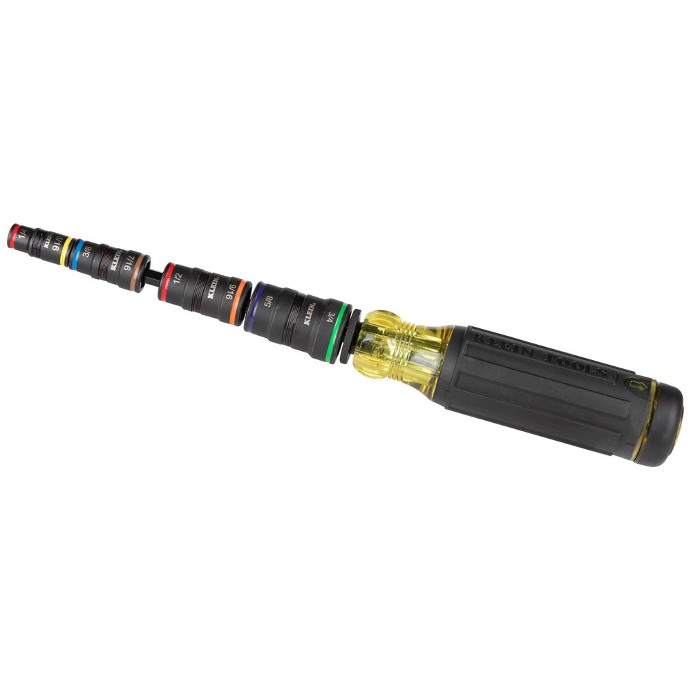 Klein Tools 9-in-1 Impact Rated Flip Socket Set- A-32934