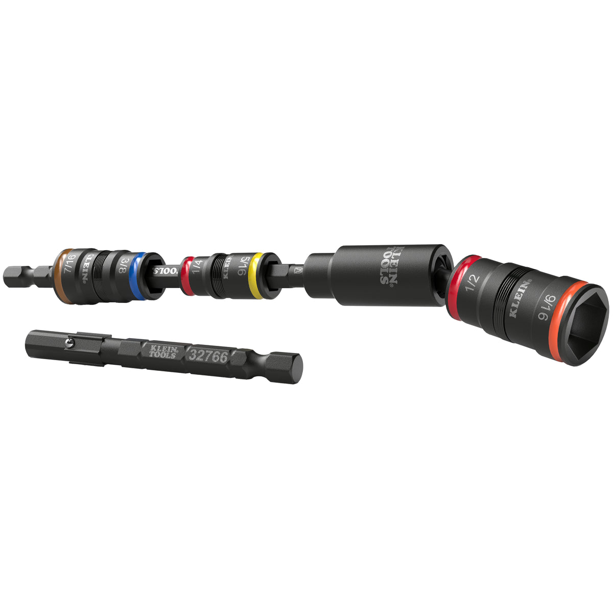 Klein Tools 5PC Swivel Flip Impct Adptr- A-32984MAU