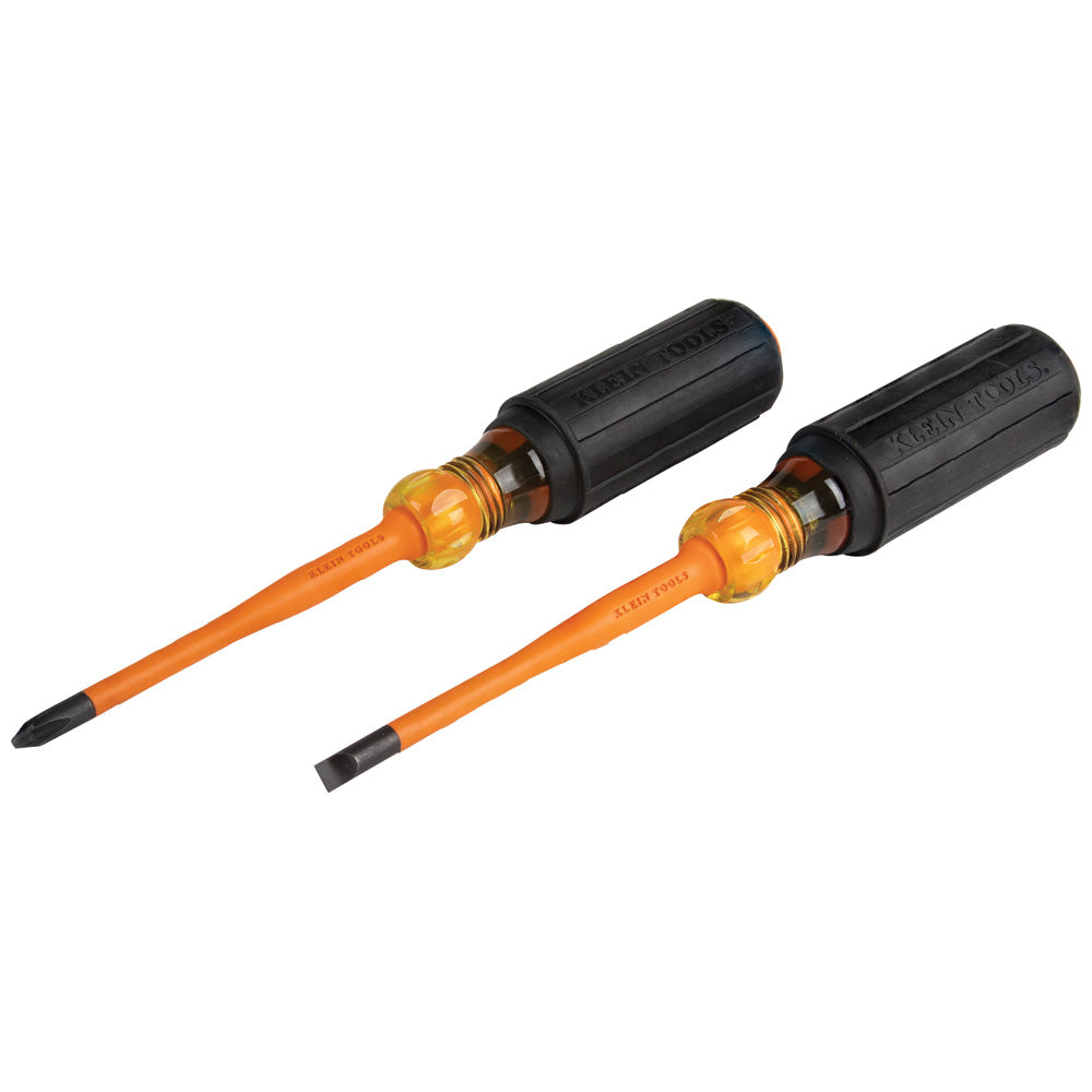 Klein Tools Screwdriver Set, Slim-Tip Insulated Phillips and Cabinet Tips,- A-33732-INS