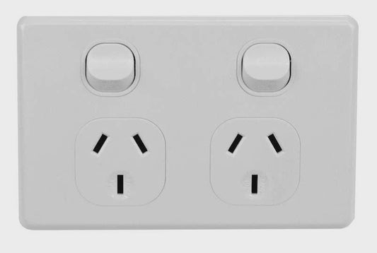 NLS Double Power Point 10 AMP - 30500NLS - ARCK Electrical Wholesale Supplies