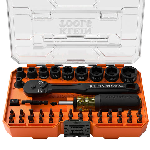 Klein Tools ProFlex Impact Driver Bit and Socket Set, SAE, 43-Piece- A-33806