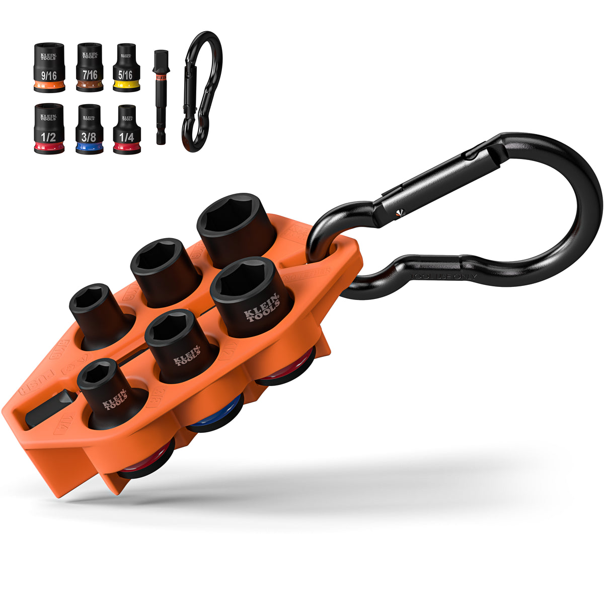 Klein Tools Grab-And-Go Impact Socket Set, SAE, 7-Piece- A-33808
