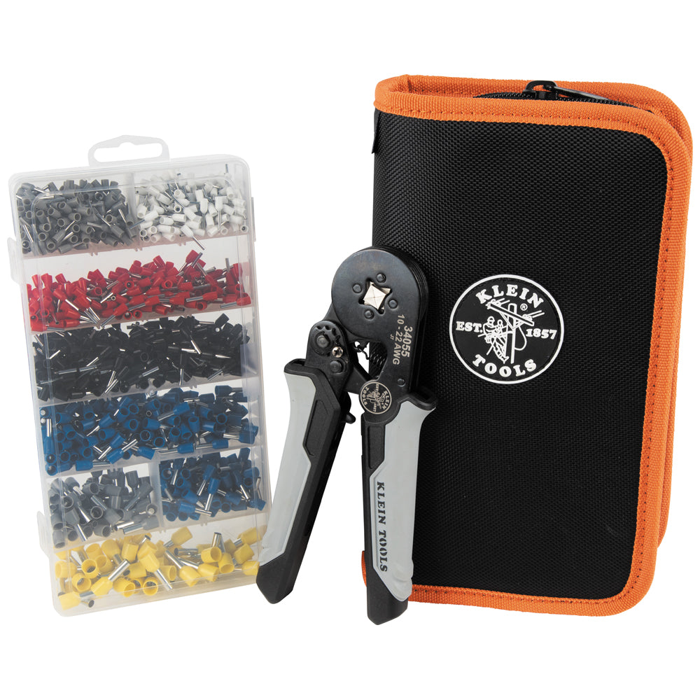 Klein Tools Ratcheting Ferrule Square Crimper Set- A-34060