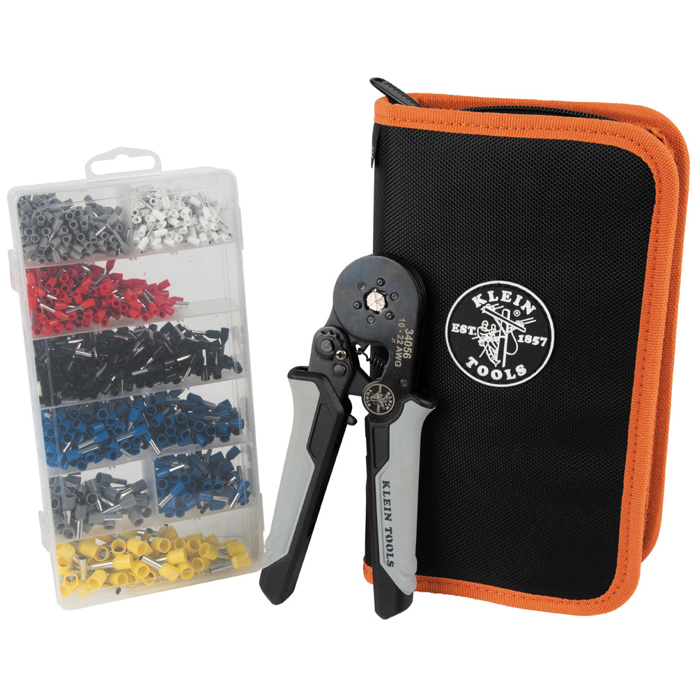 Klein Tools Ratcheting Ferrule Hex Crimper Set- A-34061