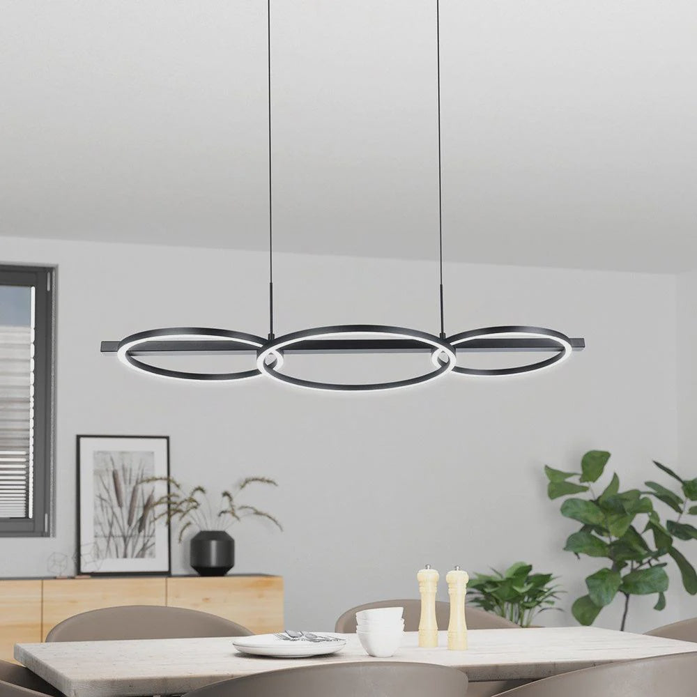 Lanacera Island Pendant Light Black Plastic 3000K - 390087N - ARCK Electrical Wholesale Supplies