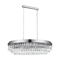 Valparaiso 10 Light Pendant Chrome & Crystal - 39494