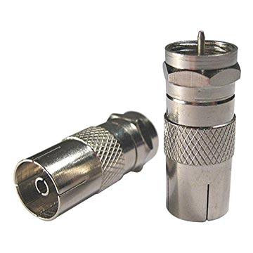 Adaptor 'F' Male To IEC (PAL) Female - 08MM-A3 - ARCK Electrical Wholesale Supplies