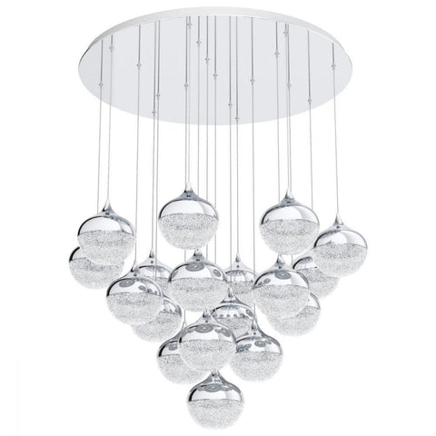 Mioglia 18 LED Pendant Chrome & White - 39528
