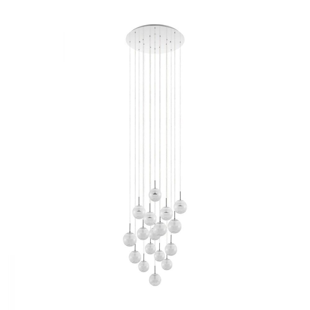 Montefio 17 LED Pendant Chrome & Clear, Crystal - 39547