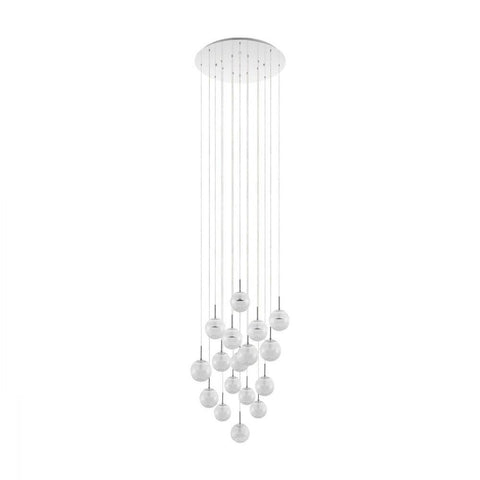 Montefio 17 LED Pendant Chrome & Clear, Crystal - 39547