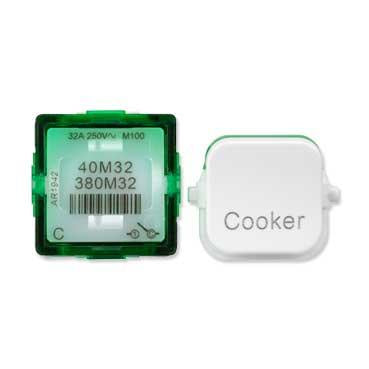 Clipsal Iconic Switch Mechanism 32A COOKER - 40M32COOK-VW - ARCK Electrical Wholesale Supplies