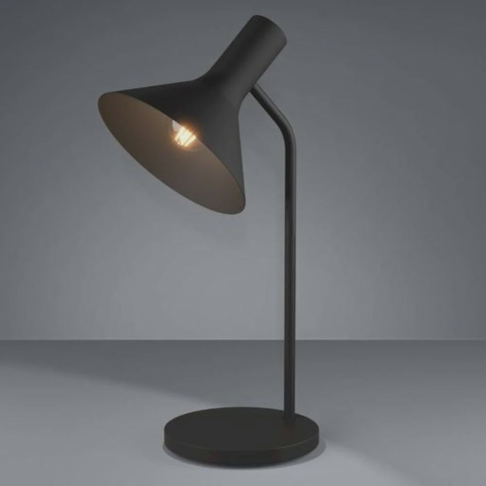 MORESCANA Table Lamp 1 Light Black Steel - 390221N - ARCK Electrical Wholesale Supplies