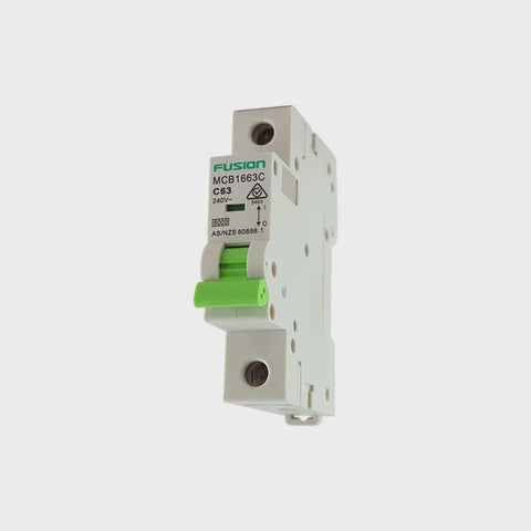 Circuit Breaker 1 Pole 250V ac. 20amp C Curve Breaking capacity 6kA - MCB1620C - ARCK Electrical Wholesale Supplies