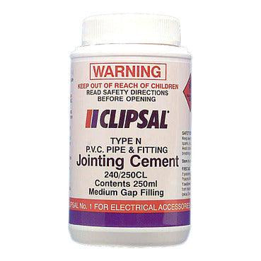 Clipsal Cement Jointing PVC 250ml Clear - 240/250CL - ARCK Electrical Wholesale Supplies