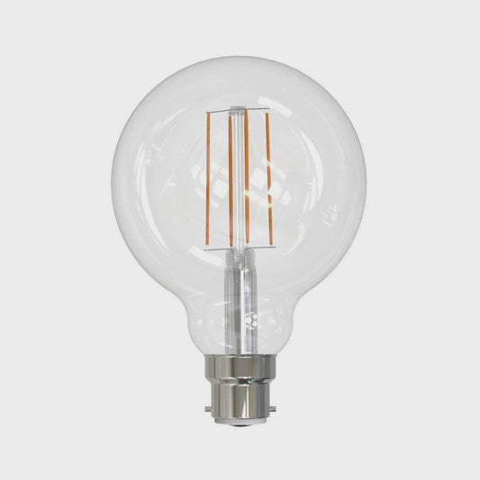 Filament G95 Dimmable LED Globe 240V 5W BC Clear 2700K - 205425 - ARCK Electrical Wholesale Supplies