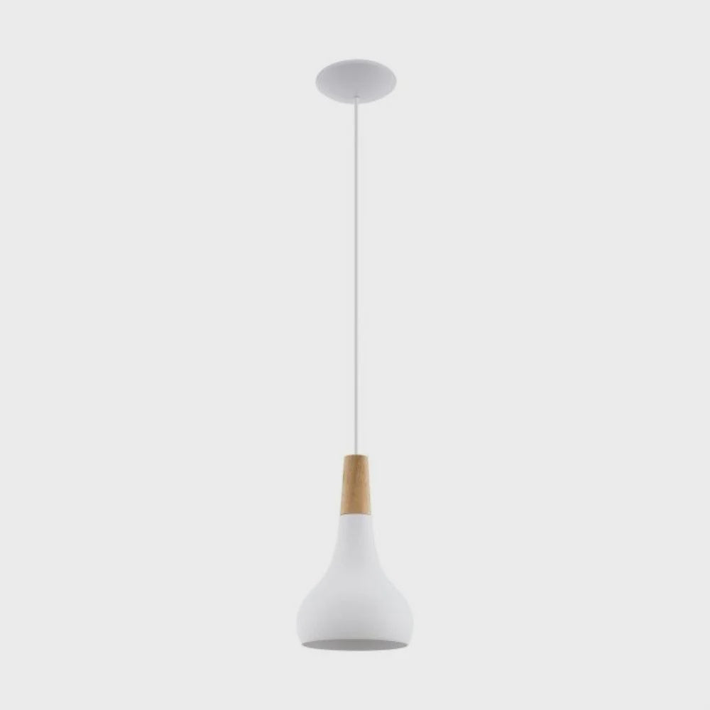 Sabinar 1 Pendant Light Small White Steel - 96981N - ARCK Electrical Wholesale Supplies