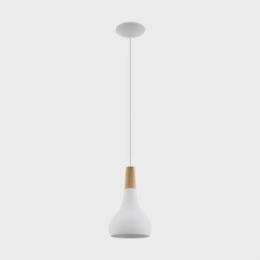 Sabinar 1 Pendant Light Small White Steel - 96981N - ARCK Electrical Wholesale Supplies