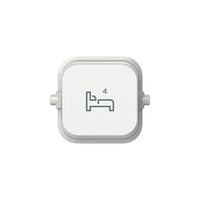 Clipsal Iconic Dolly Rocker BED 4 White - 40BD4R-VW